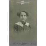 1911 - Miskolc. István Ábrahám, the work of the Dunky Brothers photography studio. Photo by Margit Oroszlányi. Old photo, business card, CDV photo. (2792603)