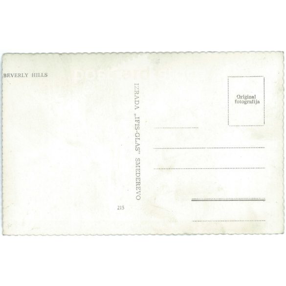 Beverly Hills 1960s. United States. Original paper image. Old photo. Colored photo sheet, old postcard. (2792622)