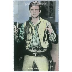   Ricky Nelson is an American singer. Original paper image. Old photo. Colored photo sheet, old postcard. (2792630)