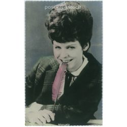   Manuela is a German singer. Original paper image. Old photo. Colored photo sheet, old postcard. (2792637)
