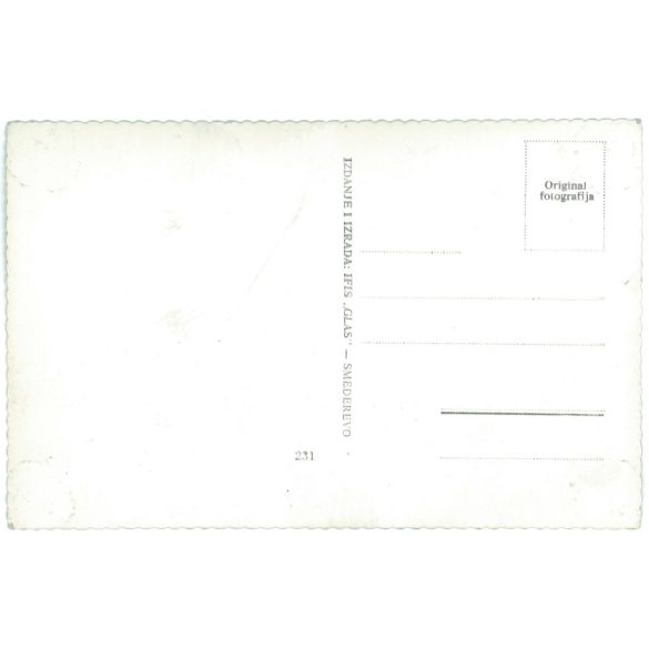 Beach shot from the 60s. Original paper image. Old photo. Colored photo sheet, old postcard. (2792638)