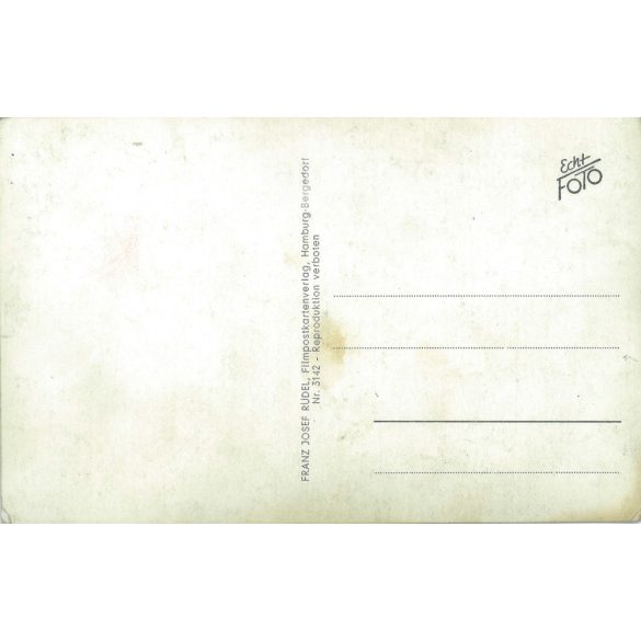 German actor Hans Reiser, autographed photo. Original paper image. Old photo. Colored photo sheet, old postcard. (2792642)