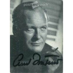   Autographed photo of Curd Jürgens, German-Austrian stage, film and television actor. Photo on paper, reproduction. (2792644)