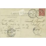 19077 - Easter postcard. Original paper image. Old photo. Colored photo sheet, old postcard. (2792648)