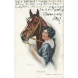 1914 - Unique graphic, reproduction, old postcard, print. (2792653)