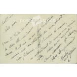 1913 - Romantic postcard. Original paper image. Old photo. Colored photo sheet, old postcard. (2792658)