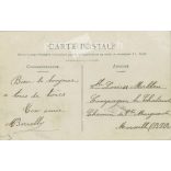 1914 - Romantic postcard. Original paper image. Old photo. Colored photo sheet, old postcard. (2792661)