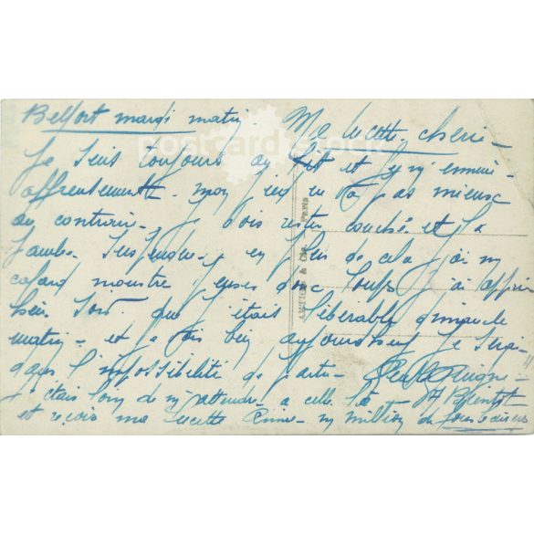 1914 - Romantic postcard. Original paper image. Old photo. Colored photo sheet, old postcard. (2792663)