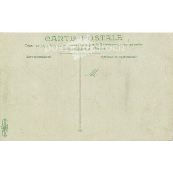 The beach of Les Sables-d’Olonne in western France. Photo on paper, reproduction of a colored photo, old postcard, print. (2792668)