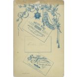 Late 1800s. Studio recording of an elegant gentleman with a walking stick. His identity is unknown. The photo was taken in the photography studio of Sébah et Joaillier, Constantinople. Original cabinet photo / hardback photo / old photo. (2792671)