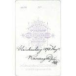 Portrait photo of László Karczag. Gleichenberg 1878. The work of the photographic studio of J. Tschopp. Old photo, business card, CDV photo. (2792674)