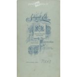 1910s. Elegant wedding photo. The persons in the picture are unknown. The photo was taken in Schmidt Ede’s photography studio in Budapest. Old photo, original cabinet photo / hardback photo. (2792678)