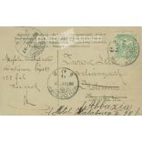 1907. Three Sisters Florence. Original paper image. Old photo. Black and white photo sheet, old postcard. (2792694)