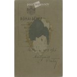 1912. Studio photo of a young man. The person in the picture is unknown. The work of Dénes Rónai’s photography studio. Budapest. Old photo, business card, CDV photo. (2792706)