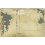 1927. Young woman with flowers. The work of the Mona Lisa photo studio. Original paper image. Old photo. Black and white photo sheet, old postcard. (2792721)