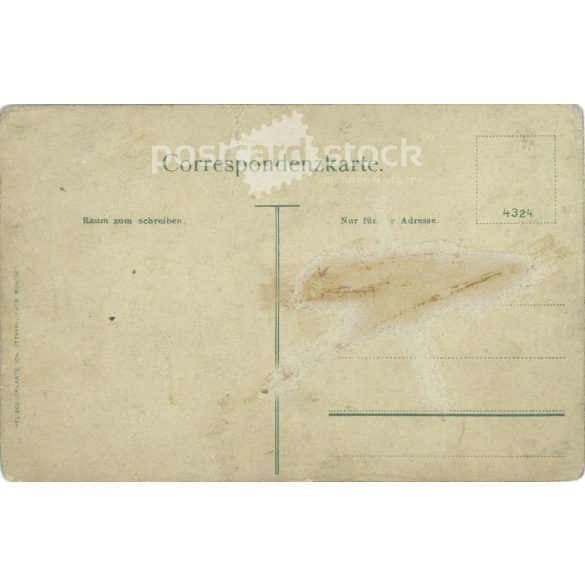 Carlsbad. Cheerful greeting card. Unique graphic, old postcard, print. (2792745)