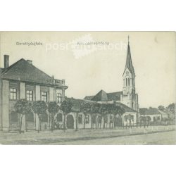   Berettyújfalu. Royal Court of Appeal. Original paper image. Old photo. Black and white photo sheet, old postcard. (27925747)