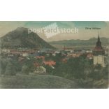 1918 - Deva’s skyline. Original paper image. Old photo. Colored photo sheet, old postcard. (2792750)