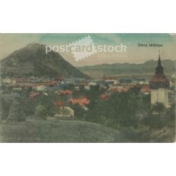   1918 – Deva’s skyline. Original paper image. Old photo. Colored photo sheet, old postcard. (2792750)