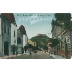   1918 – Deva’s skyline. Original paper image. Old photo. Colored photo sheet, old postcard. (2792752)