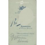 Circa 1900. Soldier Kázmér Pfeffermann, studio photo. The work of Géza Brunhuber’s photography studio. Budapest. Old photo, business card, CDV photo. (2792759)