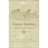 Circa 1900. Studio photo of unknown man. The work of the photography studio of Gyula Veress. Hódmező-Vásárhely. Old photo, business card, CDV photo. (2792760)