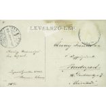 1906 - Studio shot of Vilmos Benner, with top hat and walking stick. The picture was taken in Budapest, the maker is unknown. Original paper image. Old photo. Black and white photo sheet, old postcard. (27925767)