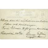 1914 - Studio recording of retired teacher Gusztáv Lanner. The picture was taken in Rákospalota, the maker is unknown. Original paper image. Old photo. Black and white photo sheet, old postcard. (27925768)