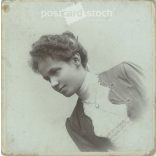 Late 1800s. Elegant woman, studio photo. The person in the picture is unknown. The work of Dunky Fivérek photography studio. Cluj. Old photo, original cabinet photo / hardback photo. (2792774)