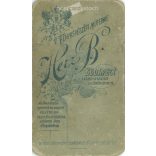 Early 1900s. Distinguished gentlemen, your studio photo. The persons in the picture are unknown. The work of Herz B. photography studio. Budapest. Old photo, original cabinet photo / hardback photo. (2792775)