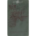 Early 1900s. A gentleman in a hat, his studio photo. The person in the picture is unknown. The work of Herz B. photography studio. Budapest. Old photo, original cabinet photo / hardback photo. (2792778)