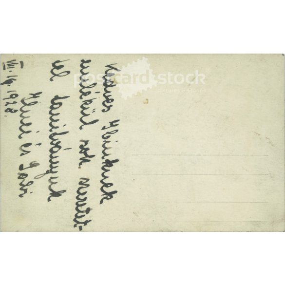 1928. Ladies with pigeons. The identity of the people in the picture and the creator of the picture are unknown. Original paper image. Old photo. Black and white photo sheet, old postcard. (27925788)