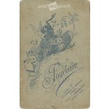 Early 1900s. Studio photo of a young man. The persons in the picture are unknown. The work of the photography studio of Lipót Ganz. Budapest. Old photo, original cabinet photo / hardback photo. (2792790)