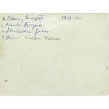 1942 - Outdoor excursion, group photo. With names on the back. The creator of the photo is unknown. Old photo. Black and white photo, original paper photo. (2792792)