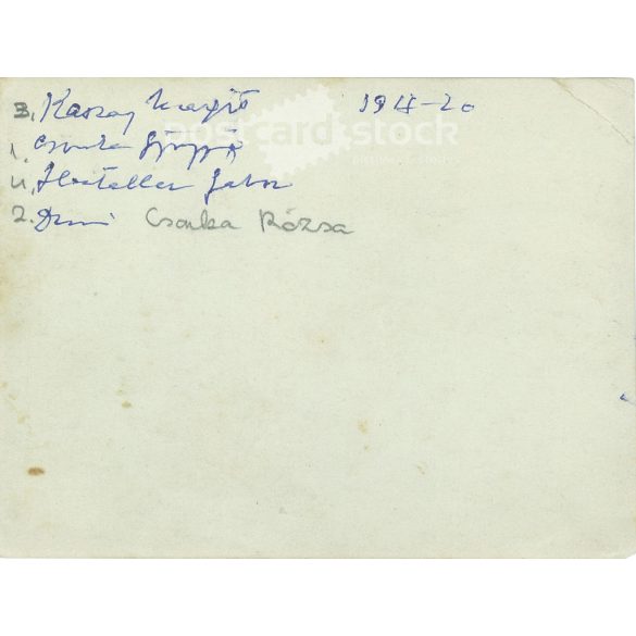 1942 - Outdoor excursion, group photo. With names on the back. The creator of the photo is unknown. Old photo. Black and white photo, original paper photo. (2792792)