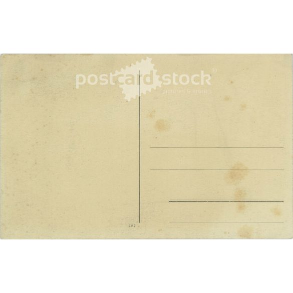 Romantic postcard. Colored unique graphics, old postcard, greeting card. (2792801)
