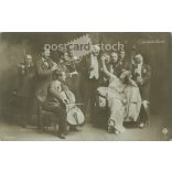 1918 - Scene with the Csárdás Queen. The identity of the people in the picture is unknown. The photo was taken by the Hungarian Rotophot Company. Original old photo. Black and white photo sheet, old postcard. (2792802)