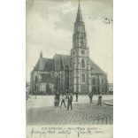 1912 - Cluj Napoca, St Michael’s Church. Original photo on paper, black and white photo sheet, postcard (2792821)