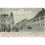 1905 - Zala County Central Savings Bank, Zalaegerszeg. Original paper image. Colored photo, old postcard. (2792824)