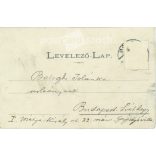 1905 - Zala County Central Savings Bank, Zalaegerszeg. Original paper image. Colored photo, old postcard. (2792824)