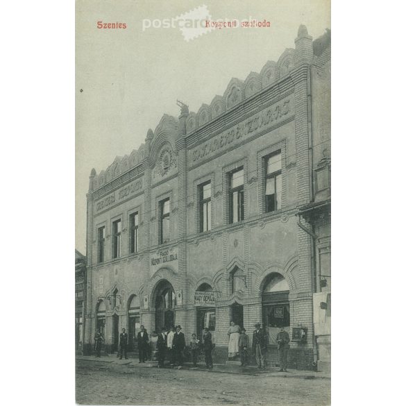 1914 – Central Hotel, Szentes. Published by Manó Rázsó. Original old photo. Black and white photo album, old postcard. (2792825)