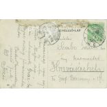 1914 - Railway Station, Szombathely. Original old photo. Black and white photo sheet, old postcard. (2792830)