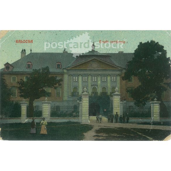 cca 1910. Archbishop’s residence, Kalocsa. Original paper image. Colored photo, old postcard. (2792831)
