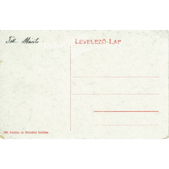 cca 1910. Archbishop’s residence, Kalocsa. Original paper image. Colored photo, old postcard. (2792831)