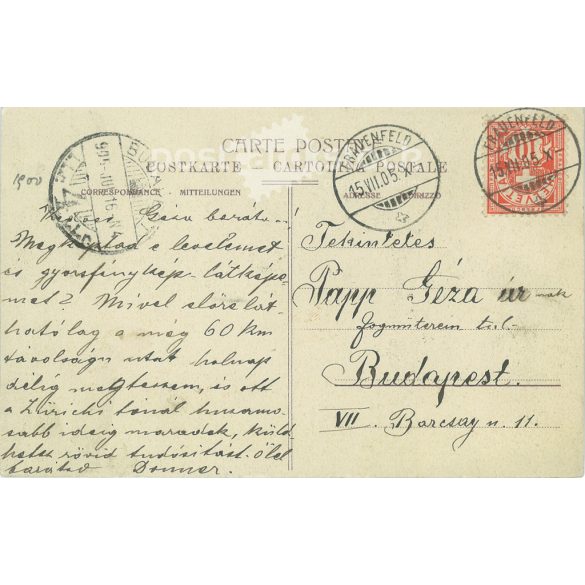 1905 - The Swiss fire brigade in action. Original photo on paper, black and white photo sheet, postcard. (2792835)