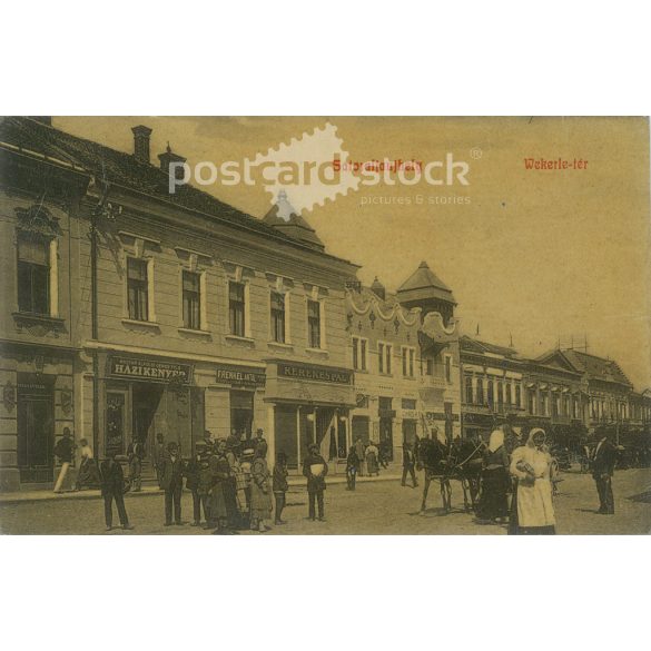 1915 – Sároraljaújhely, Vekerle Square. Coloured photo sheet, postcard. (2792841)