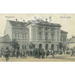   Nagykőrös, city hostel. Original photo on paper, black and white photo sheet, postcard. (2792842)