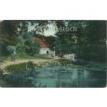 1917 - Detail of Tapolca Bath, Miskolc. Published by Bertalan Balla. Original paper image. Colored photo, old postcard. (2792843)