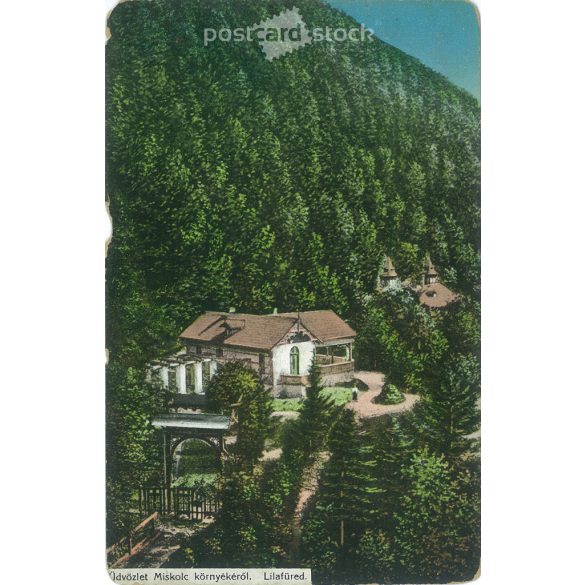 1917 – Lillafüred, Miskolc. Original paper image. Colored photo, old postcard. (2792845)