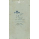 Studio portrait photo of an elegant gentleman. The person in the photo is known. The photo was taken in Béla Roth’s photo studio in Szarvas. Old photo. Original  Cabinet card / CDV photo / hardback photo. (2792848)